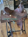 Hud Roberts Ranch Cutter Saddle 16" Show Quality Leather Western Signature Hr. Fixed Price $2600.00.
