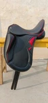 New Leather Dressage Mono Flap Horse Saddle, Changeable Gullets 17" - 18". Fixed Price $498.00.
