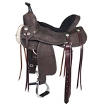 Brown 15 In Hilason Western Horse Flex Tree Barrel Trail Leather Saddle For. Fixed Price $599.95.