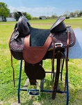Kids Western Pleasure Treeless Horse Saddle Floral Tooled 12" 13" Free Shipping. Fixed Price $289.99.
