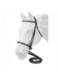 Tough Bridle Stitched Raised Snaffle Reins Full Brown 21-9558. Fixed Price $51.83.