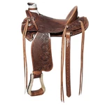39BH Western Horse Wade Saddle American Leather Trail Barrel Racing Hilason. Fixed Price $749.95.