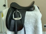 County Fusion Dressage Saddle, 17.5, Mn Width, Very Good Condition. Fixed Price $1650.00.