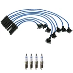 Ngk Wire Set & Bosch Double Platinum Sparkplugs Kit For Marquis Mustang 2.3 L4. Fixed Price $85.95.