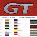 Acc 1994-2004 Ford Mustang Custom Gt Logo 4PC Cutpile Floor Mats. Fixed Price $167.99.