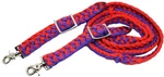 Challenger 8' X 1" Horse Western Knotted Braided Nylon Competition Reins 607162. Fixed Price $18.99.