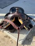 Sold - Western Saddle Circle Y Pioneer Flex 2 Extra Wide 17" Seat. Fixed Price $2000.00.