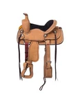 Tough Western Saddle Youth Rawhide Covered Leather Roping RK127. Fixed Price $747.83.