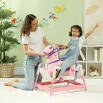 Spring Rocking Horse, Kids Ride On W/ Saddle, Pink. Fixed Price $102.99.