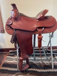 16" Colorado Saddlery Usa Western Ranching Roping Trail With Padded Seat. Fixed Price $1399.00.