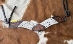 Genuine Hair On Cowhide Tripping Collar Western Breast Horse Size Tack. Fixed Price $75.95.