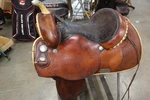 15" Brown Color Circle Y 10 Cutting & Reining Saddle Good Condition (02RIE26CA). Fixed Price $999.99.