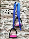 Stirrup Leathers 36" Long X 3/4" Wide Synthetic Webbing Children Colours. Fixed Price $24.15.