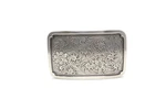 Silver Floral Western Cowboy Belt Buckle, (1.5'') Removable. Fixed Price $29.99.