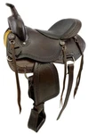 Western Trail Pleasure Saddle With Half Moon Tooling Smooth Seat 16" New. Fixed Price $299.00.