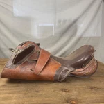Outback Saddle Co Vintage Australian Stock Brown Leather Floral Tooled. Fixed Price $51.58.