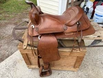 Simco Western Trail Saddle Brown 15 Model 8500 Leather Nice Condition. Fixed Price $199.99.