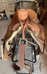 Dakota 502 16 Rough Out Roping Saddle. Fixed Price $650.00.