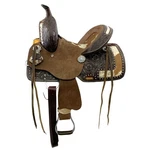 Wild West Floral Roughout Barrel Saddle Hair On Cowhide Inlays Fqhb 10" New. Fixed Price $269.00.