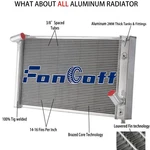 Row Aluminum Radiator Fit 1969 1972 Chevy Corvette C3 7.0L 7.4L Big Block V8. Fixed Price $199.00.