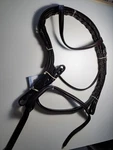 TOUGH-1 Snaffle Bridle Raised Full Size Leather Brown Equestrian Tack New Tags. Fixed Price $35.00.