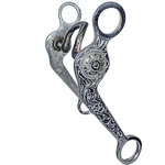 Greg Darnall Engraved Aluminum Buster Welch Grazing Shank Spooned Port Bit. Fixed Price $329.99.