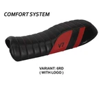 Seat Saddle Cover Davis Comfort System Red + Logo Tpz Moto Guzzi V7 2012 2020. Fixed Price $259.96.