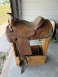 Hereford Tex Tan Saddle. Fixed Price $500.00.