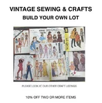 Vintage Kids Sewing Pattern Craft Mccalls, Butterick, Simplicity, Kwik. Fixed Price $5.00.