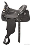 Gaited Horse Western Saddle - Leather & Synthetic Krypton Black 15" 16". Fixed Price $358.71.