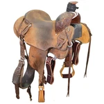 Used 15.5" Cactus Working Cowhorse Saddle Code: U155SCA571242. Fixed Price $3999.00.