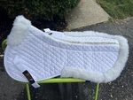 Nwt Ecp White Equine Comfort Products Merino Wool Deluxe Half Pad. Fixed Price $95.00.