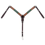 Weaver Leather Turquoise Diamond Beaded Headstall - Dark Oil. Fixed Price $98.75.