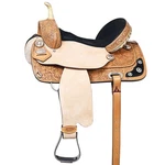 Hilason Western Treeless Saddle American Leather Barrel For Horses. Fixed Price $749.95.