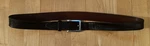 Martin Dingman Black Alligator Grain Calf Saddle Leather Belt Silver Buckle 38. Fixed Price $40.00.
