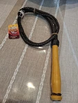 Tough 1 Swivel Handle Braided Bull Whip, Assorted Leather, 6'. Fixed Price $24.95.
