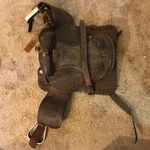 Southern States Triple Crown 16" Corriente Trophy Horse Saddle. Fixed Price $1000.00.
