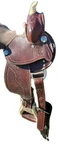 Youth Trail Pleasure Western Saddle With Silver Laced Rawhide Cantle 12". Fixed Price $100.00.