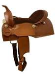 Double Pleasure Style Saddle With Square Skirts. Full Qh Bars 16 ". Fixed Price $280.00.