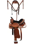 Youth High Quality Western Barrel Racing Trail Horse Tack Leather Saddle SIZE15". Fixed Price $449.99.