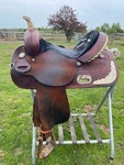 Used 15 Circle Y The Proven High Horse Aurora Western Barrel Saddle Made. Fixed Price $775.00.