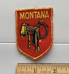 Vintage Montana Horse Saddle Western State Souvenir Embroidered Patch Badge. Fixed Price $6.99.