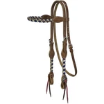 Western Leather Browband Headstall - Wool String Wrapped 8 Colors. Fixed Price $50.90.