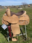 14" Rough Out Royal King Western Training Saddle. Fixed Price $389.00.