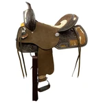 Wild West Floral Roughout Barrel Saddle Hair On Cowhide Inlays Fqhb 15" New. Fixed Price $369.00.