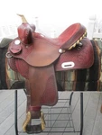 15'' Qh Bars Rocking Saddlery Bear Trap Western Barrel Usa. Fixed Price $600.00.