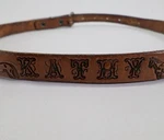 Kathy Tooled Leather Belt 30 Horse Saddle Western Cowgirl Brown Skinny. Fixed Price $20.66.