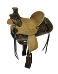 Double Hard Seat Roper Style Saddle Full Qh Bars 14" And 15". Fixed Price $390.00.