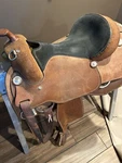 Billy Royal Roughout Work Saddle 16. Fixed Price $1250.00.