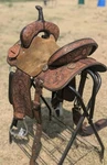 Jeff Smith 13" Gorgeous Tooled Barrel Saddle Like New. Fixed Price $3000.00.